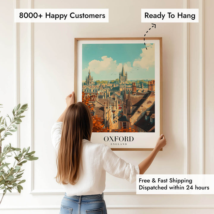 Skyscape of Oxford - Cities Paintings