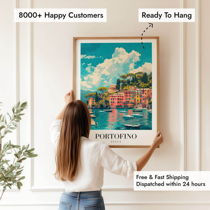 Portofino Beach - Cities Paintings