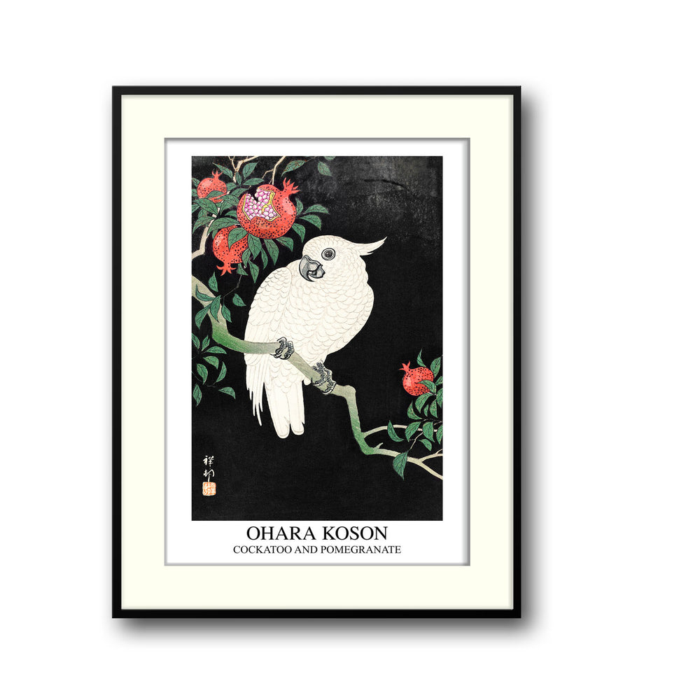 cockatoo-and-pomegranate-ohara-koson