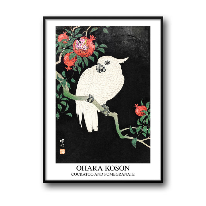 cockatoo-and-pomegranate-ohara-koson