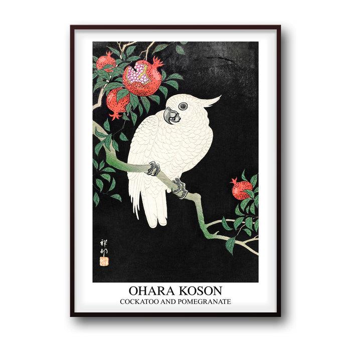 cockatoo-and-pomegranate-ohara-koson