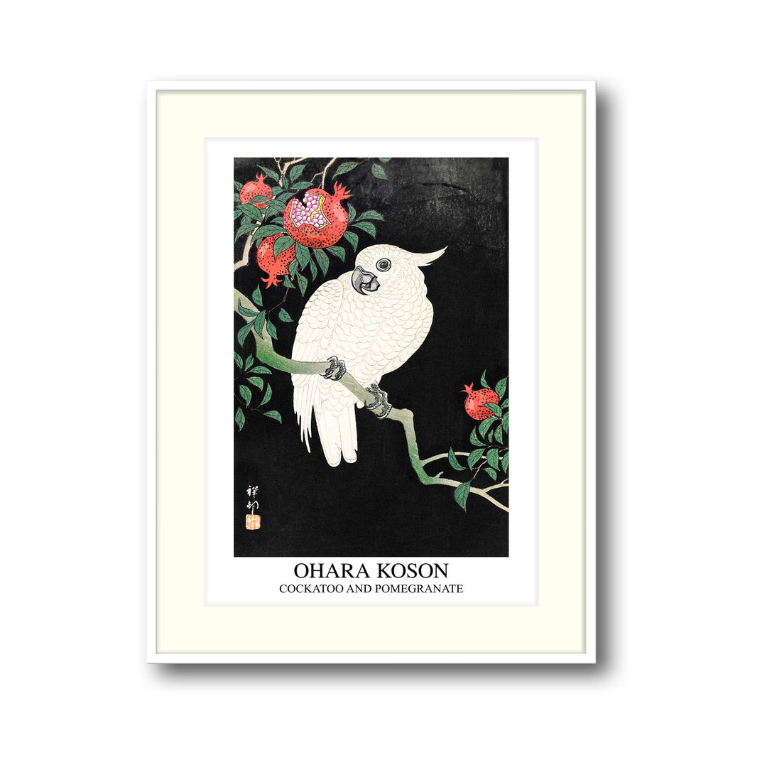 cockatoo-and-pomegranate-ohara-koson