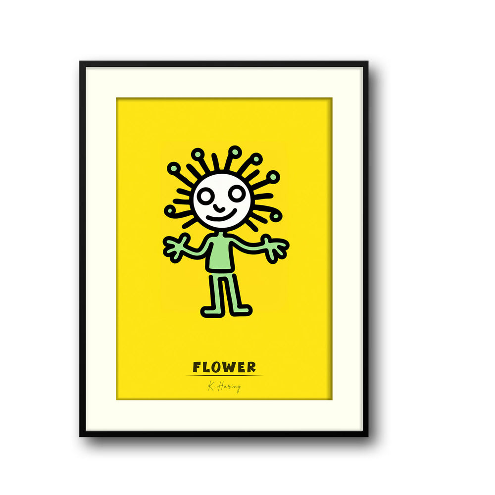 flower-keith-haring