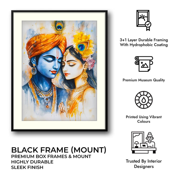 Radha & Krishna - God Painting