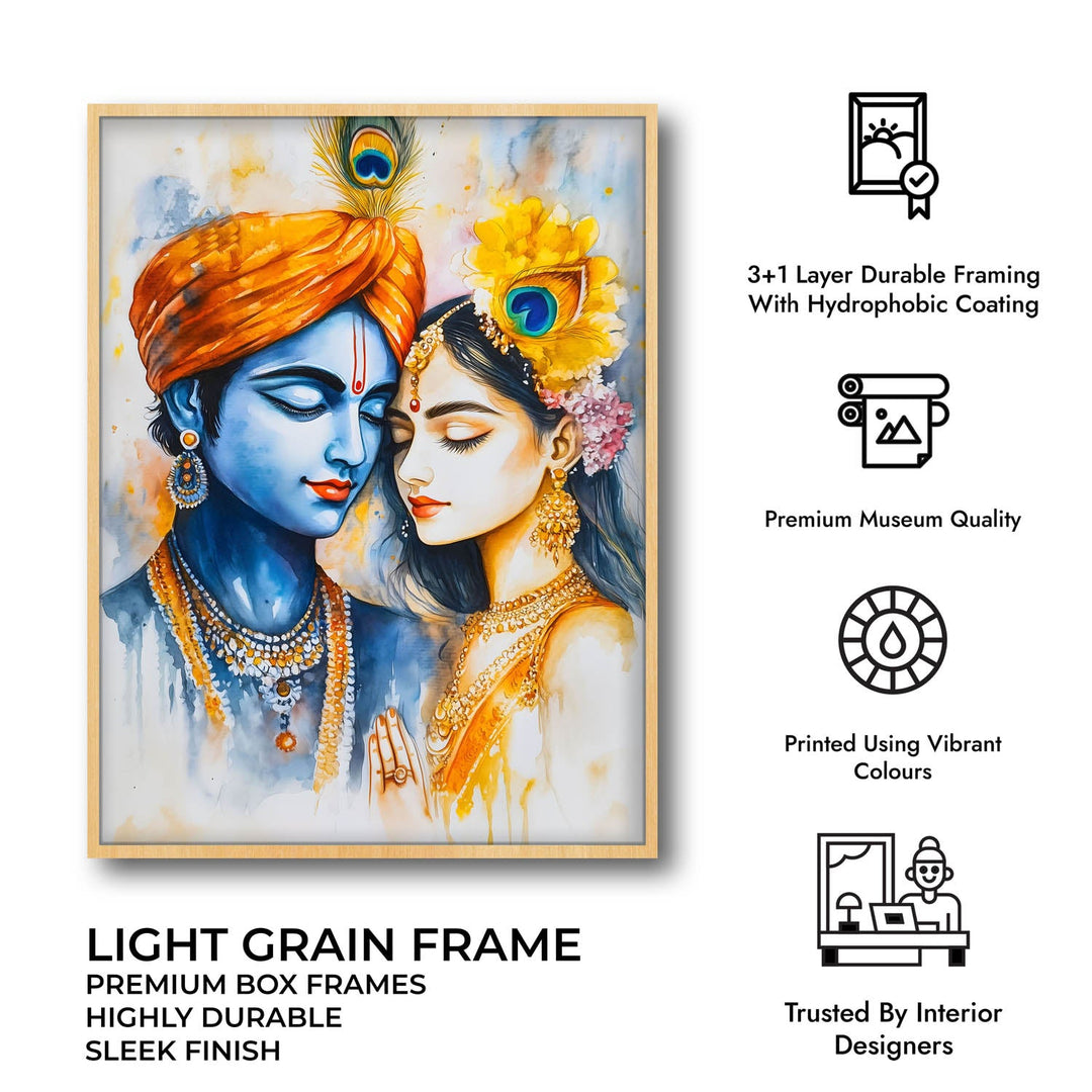 Radha & Krishna - God Painting