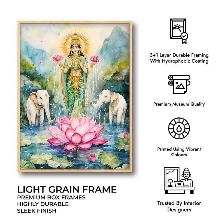 Goddess Gaj Lakshmi - Vastu Painting