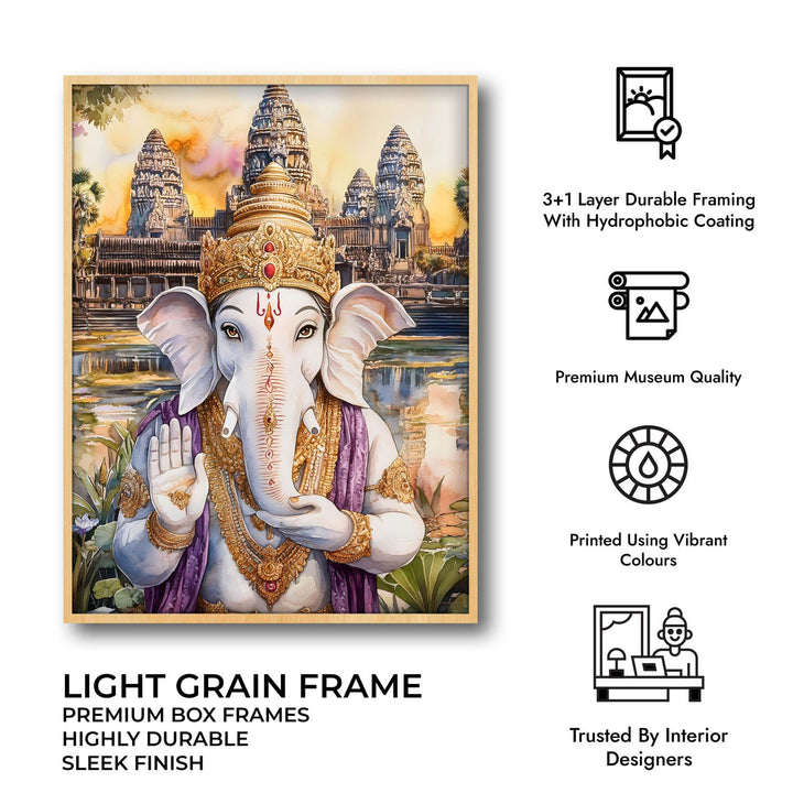 Lord Ganesha Blessing - Vastu Painting