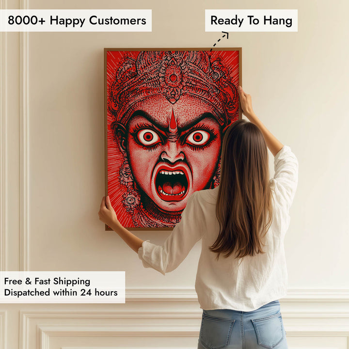 Goddess Kali Angry - Vastu Painting