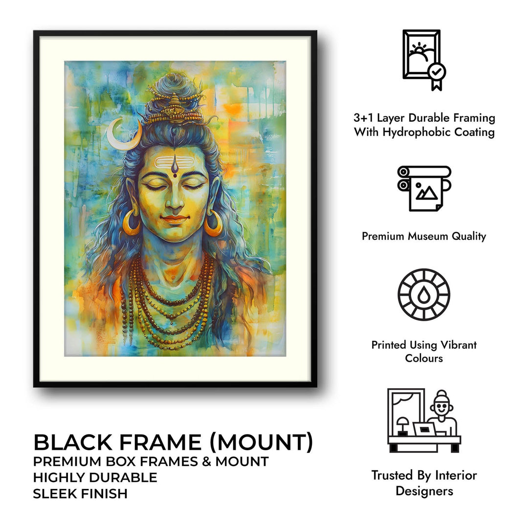 Lord Shiv in Dhyan - Vastu Painting