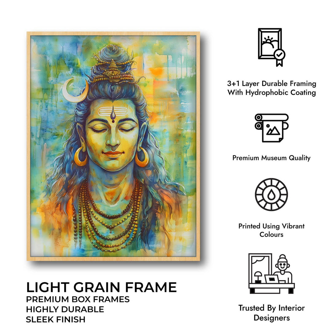 Lord Shiv in Dhyan - Vastu Painting