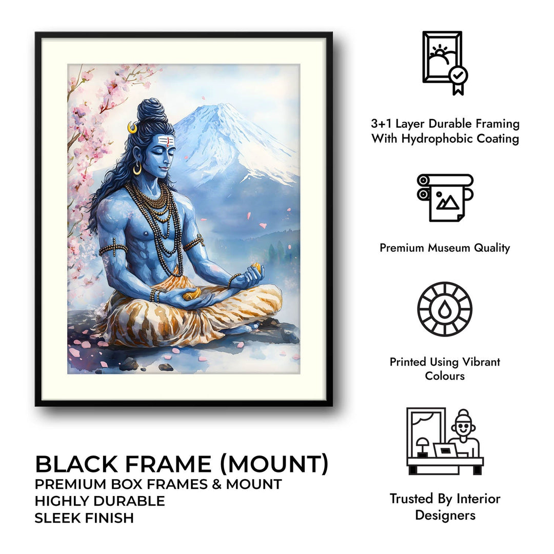 Shiv Ji in Himalaya - Vastu Painting