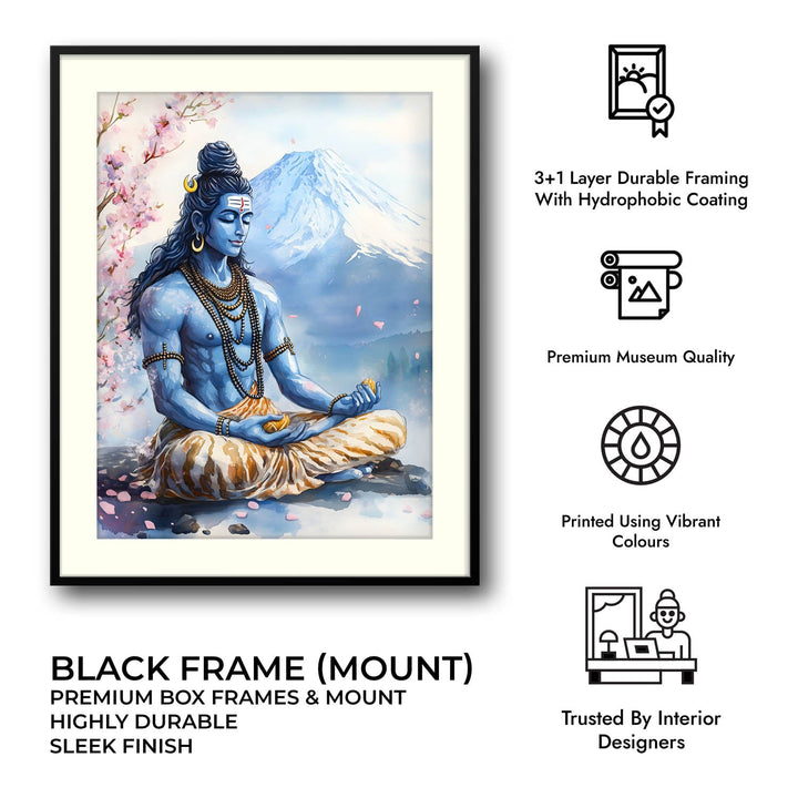 Shiv Ji in Himalaya - Vastu Painting