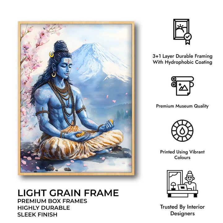 Shiv Ji in Himalaya - Vastu Painting