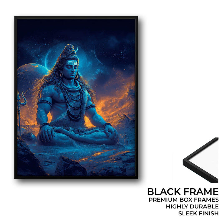 Cosmic Shiva Painting – Mahadev Wall Art