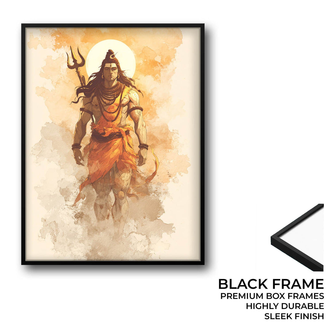 Radiant Shiv Painting – Mahadev Wall Art