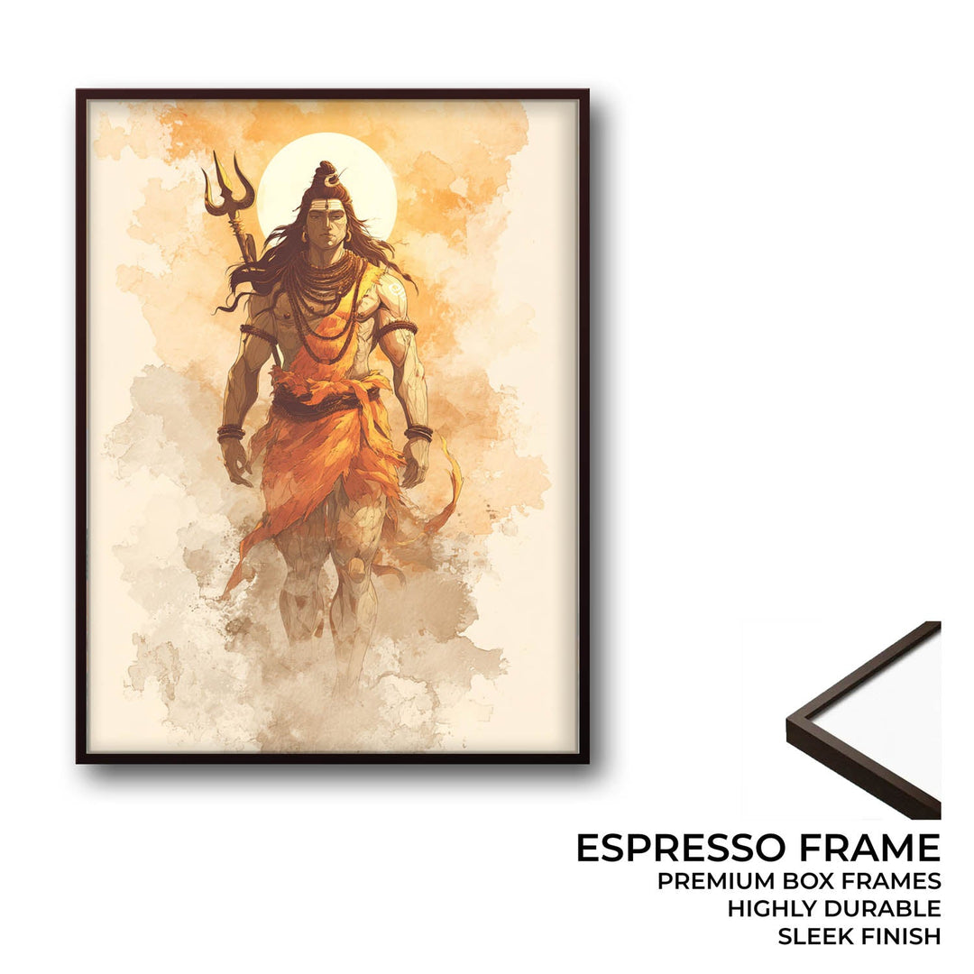 Radiant Shiv Painting – Mahadev Wall Art