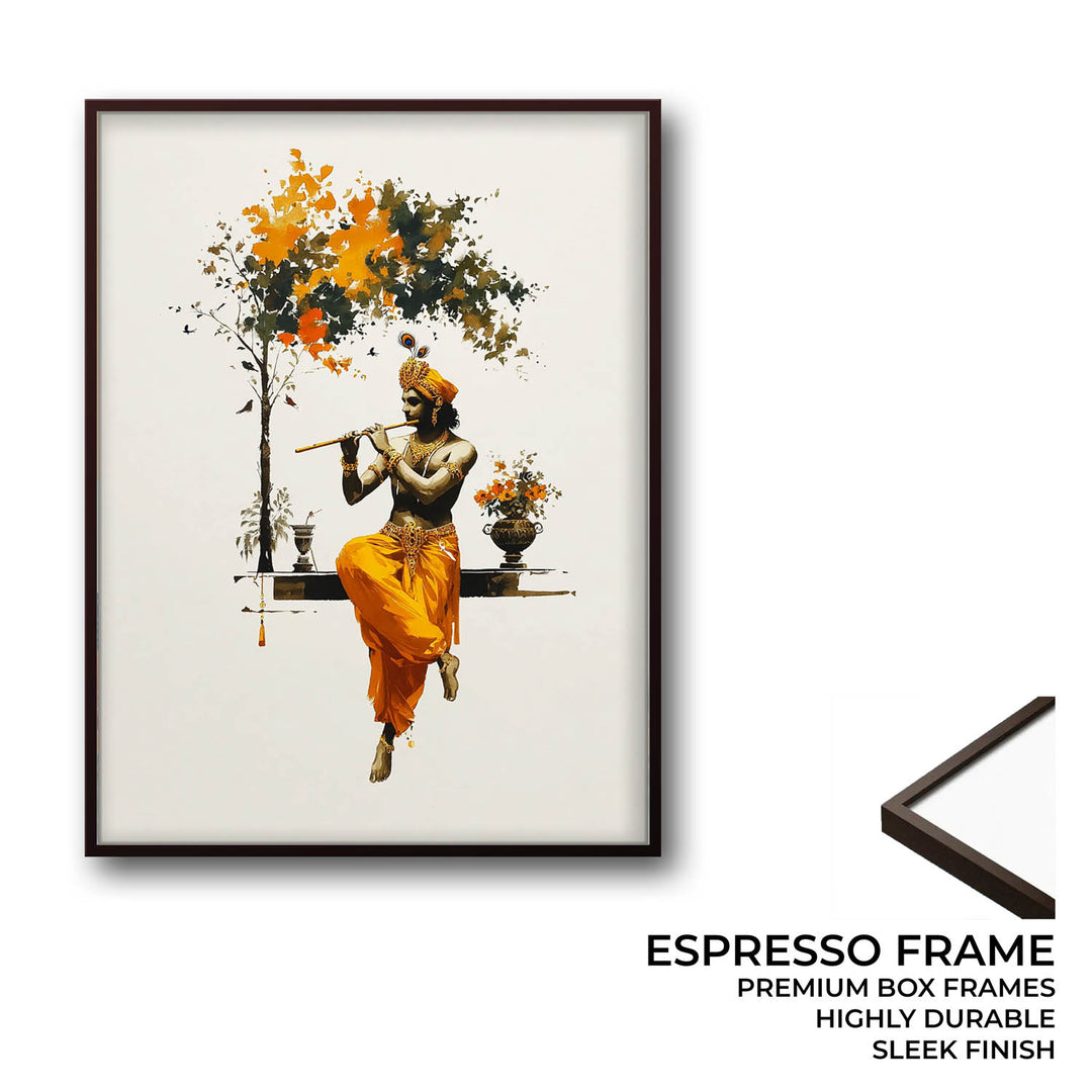 Krishna with Flute - Vastu Painting
