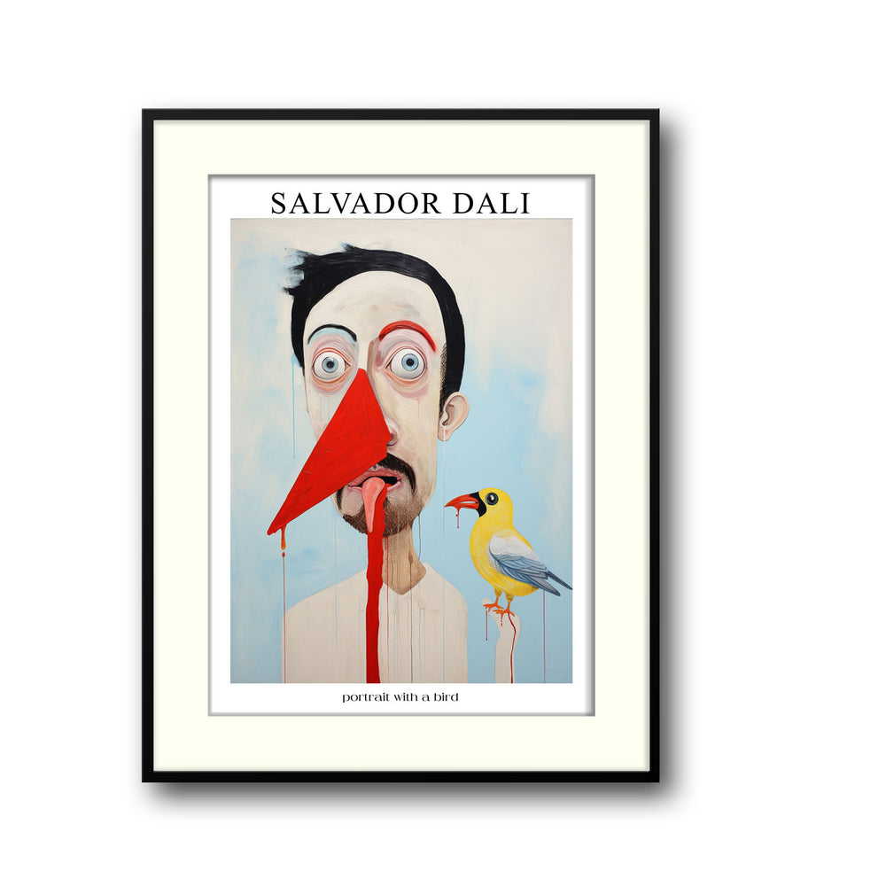 portrait-with-a-bird-salvador-dali