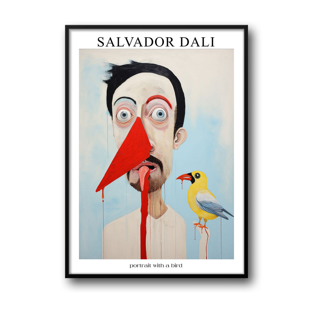 portrait-with-a-bird-salvador-dali