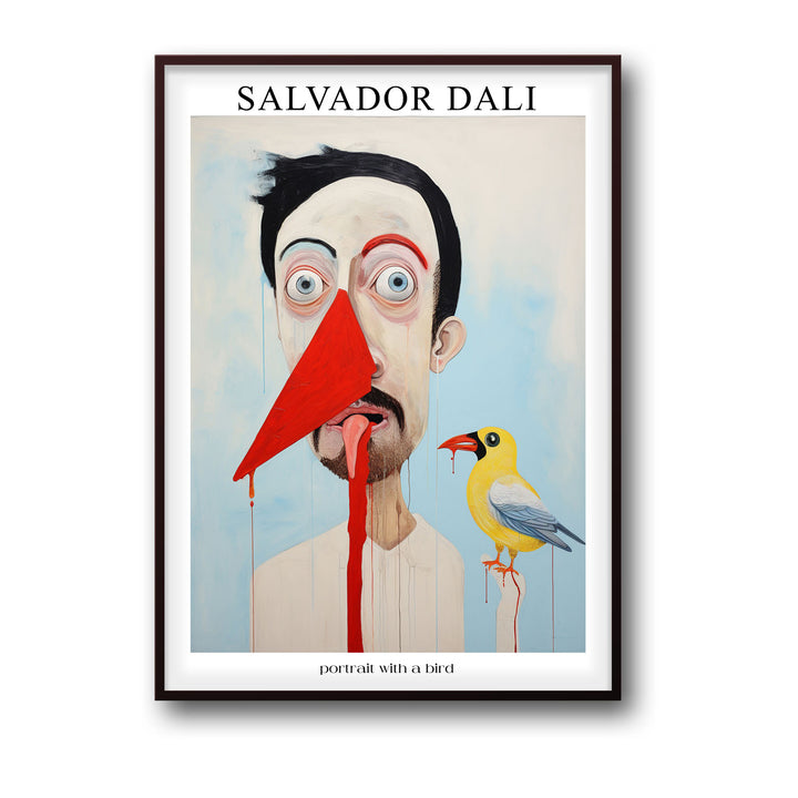 portrait-with-a-bird-salvador-dali