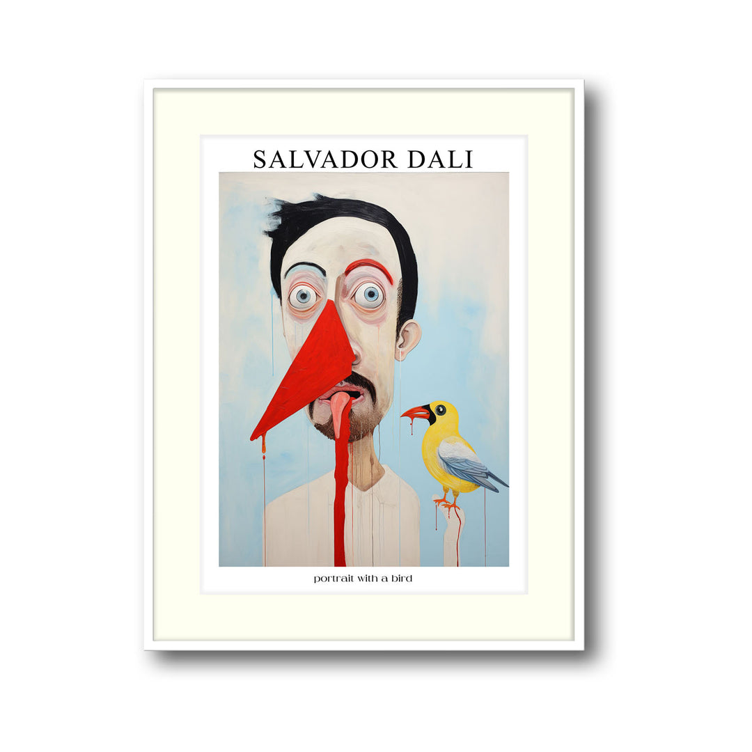 portrait-with-a-bird-salvador-dali