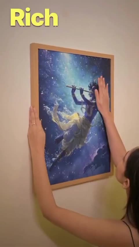 RareMango Indian artwork displayed in a real home