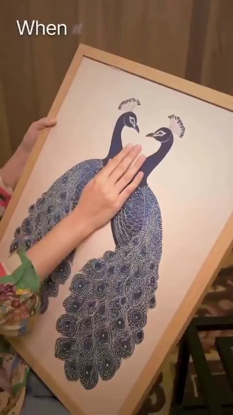 RareMango artwork creating visual impact in a real room