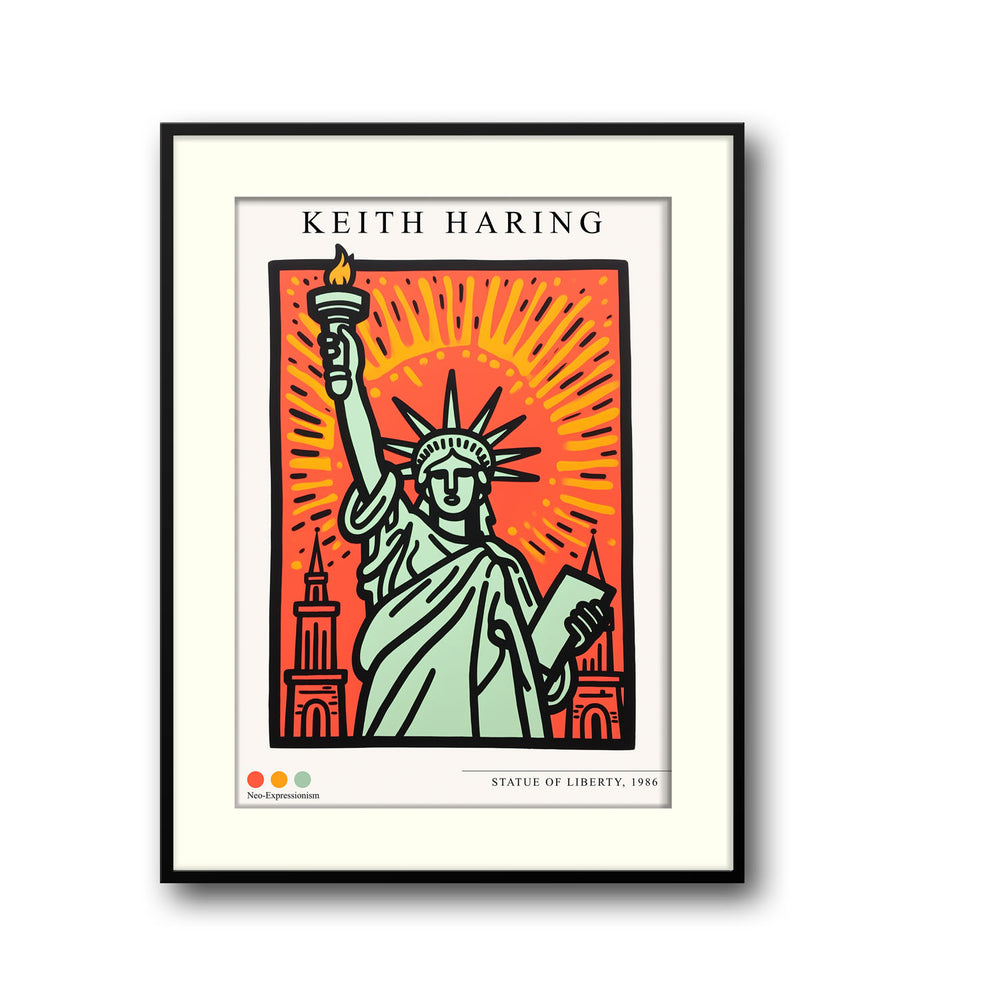 the-staue-of-liberty-keith-haring