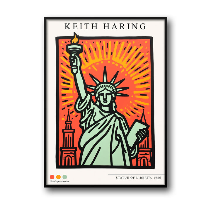the-staue-of-liberty-keith-haring