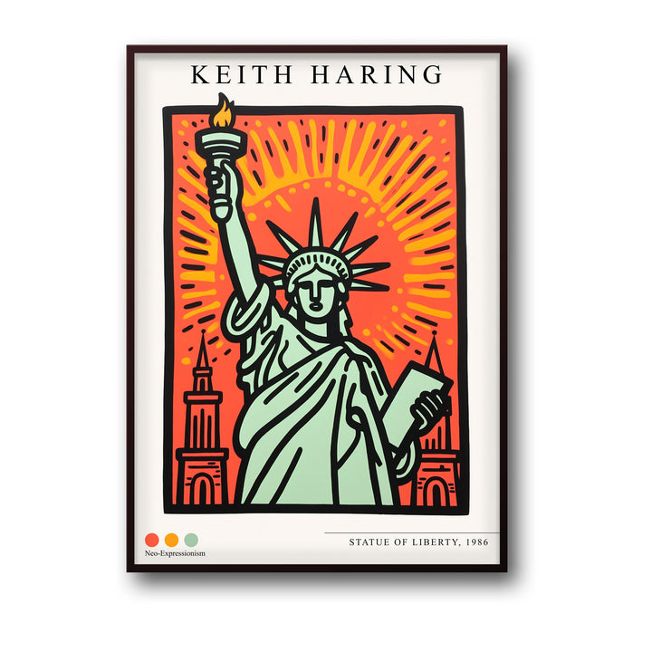 the-staue-of-liberty-keith-haring