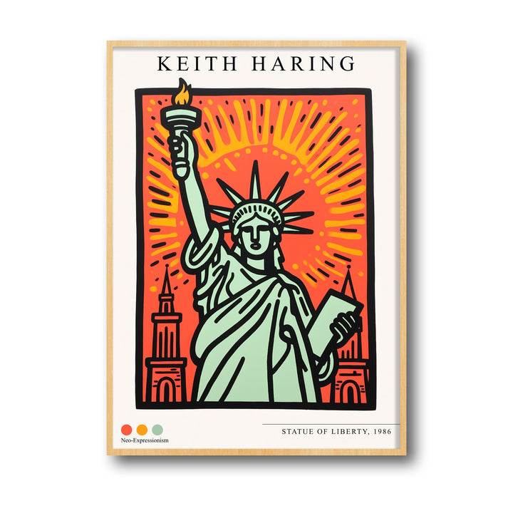 the-staue-of-liberty-keith-haring