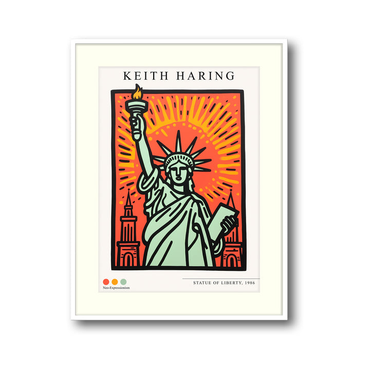 the-staue-of-liberty-keith-haring