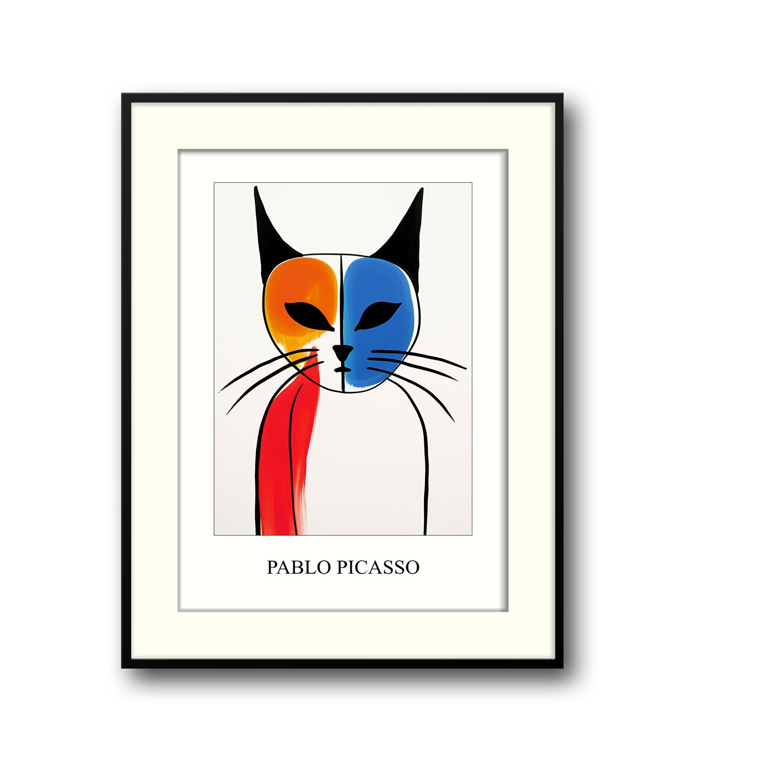 two-colored-cat-pablo-picasso