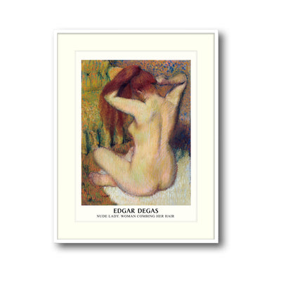 Woman Combing Her Hair - Edgar Degas
