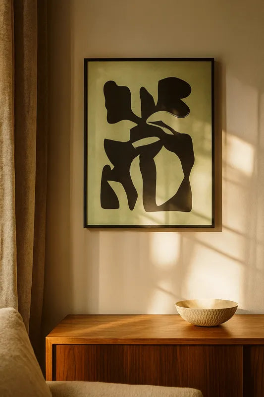 artwork in living room